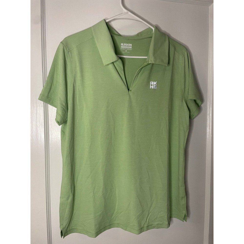Alaskan Hardgear Polo Shirt Womens Medium AK HG‎ Green Recycled Polyester
